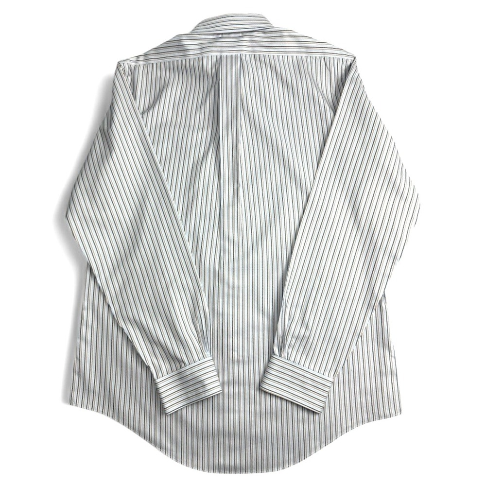 Brooks Brothers Men's Non-Iron Dress Shirt – 100% Supima Cotton, Striped, Size M - Picture 3 of 16
